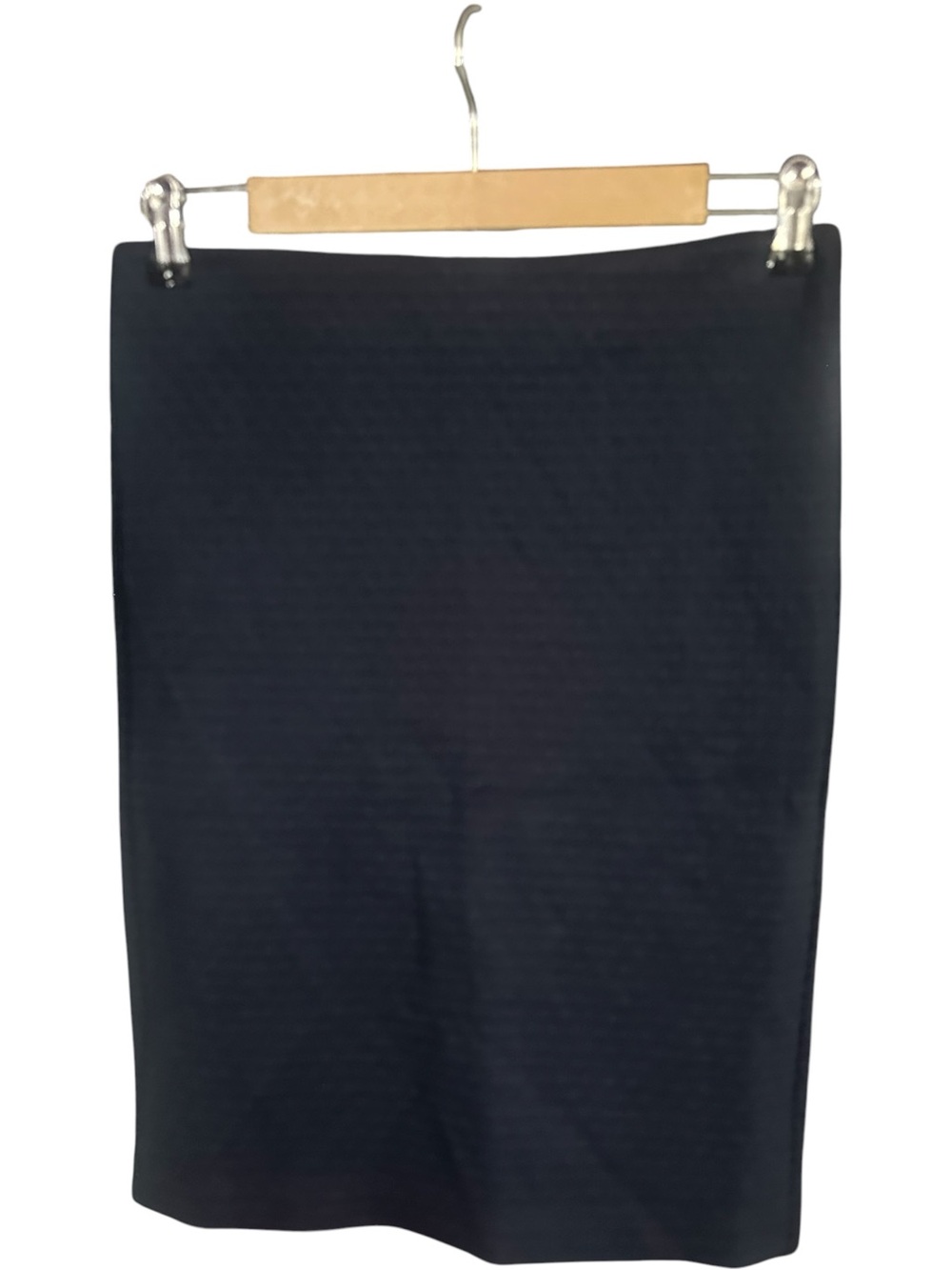 Loft Swiss Dot Knit Pencil Skirt NWT Navy Size Small